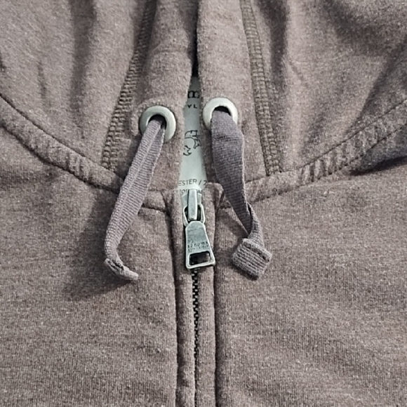 Soft Brown Casual Zip Front Hoodie Jacket - Picture 8 of 10